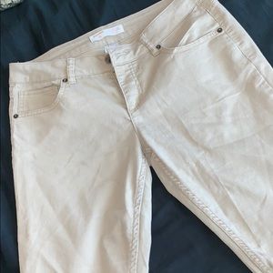 KHAKI SKINNY JEANS